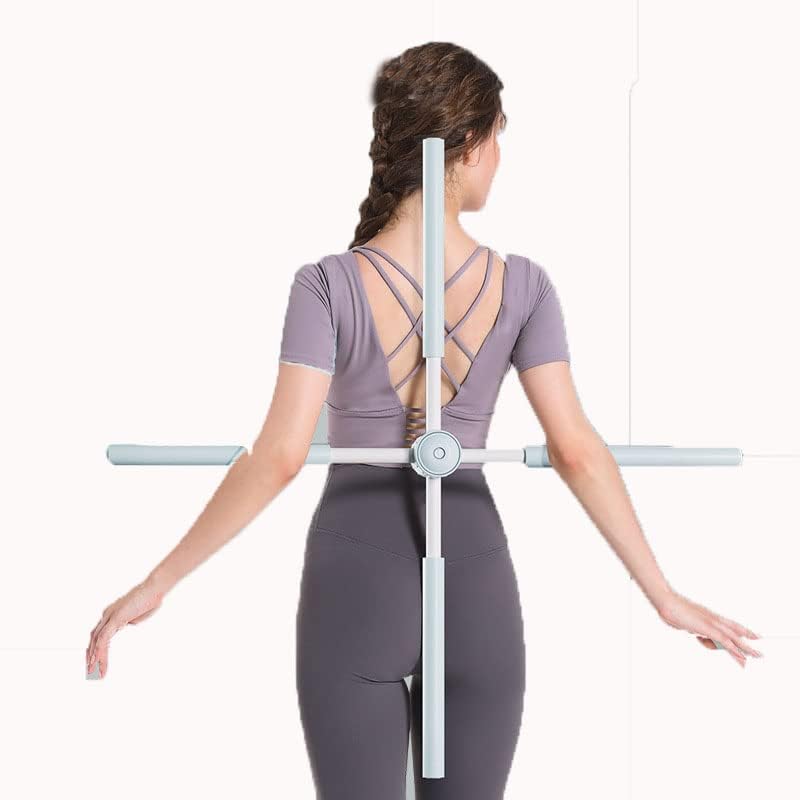 Photo 1 of Adjustable Yoga Sticks Stretching Tool Shoulder Back Corrective Stick Yoga Accessories Open Shoulder Beauty Back Shape Trainer
