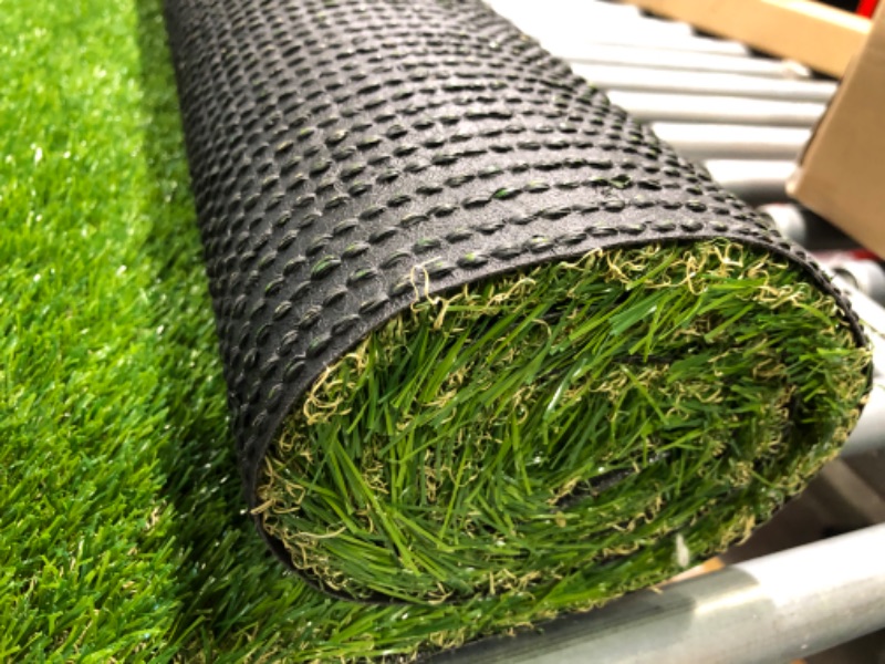 Photo 4 of ZGR Artificial Garden Grass Premium Lawn Turf, Realistic Fake Grass, Synthetic Turf, Thick Pet Turf, Fake Faux Grass Rug with Drainage Holes Indoor/Outdoor Landscape Customized Available
