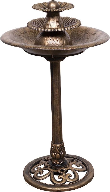 Photo 1 of Alpine Corporation TEC106-BZ Alpine Floor Fountain, 35", Bronze
