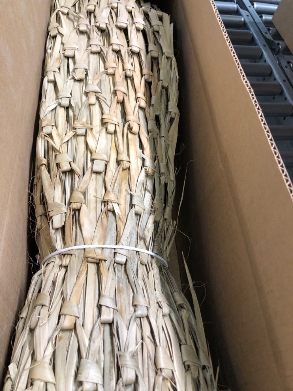 Photo 4 of amaZulu Inc. Mexican Straw Roof Thatch – Palm Thatch Rolls 35'H x 10'L | Duck Blind Grass | Tiki Hut Thatch | Duck Boat Blinds | Palapa Thatch Roofing | Thatch Roofing for Tiki Bar | Tiki Bar Huts 35"H x 10'L