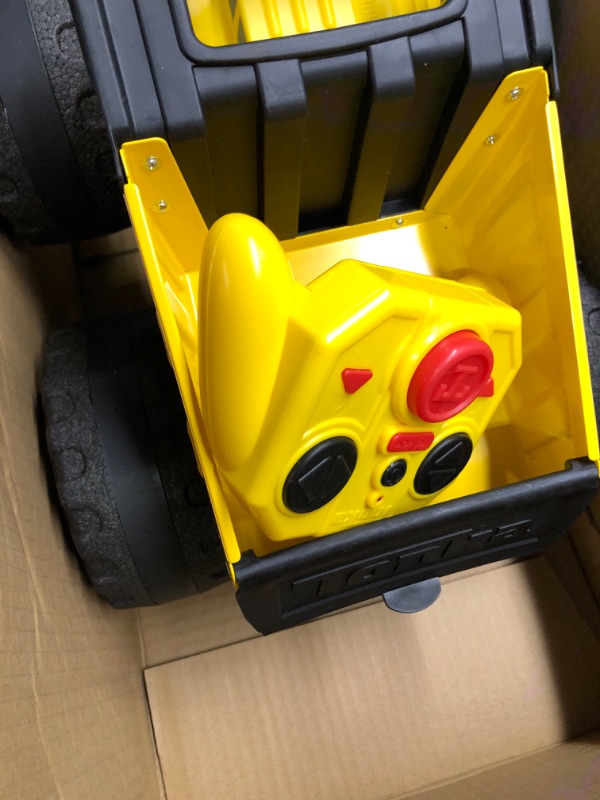 Photo 5 of Tonka Mighty Monster RC Dump Truck - A First-Ever - Made with Real Steel, Variable Speed, Motorized Hauling & Dumping, 360 Degree Stunts - Great Gift for Ages 5+, Frustration Free Packaging