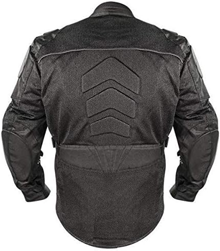 Photo 2 of Xelement XS8160 Men's 'Shadow' All Season Black Tri-Tex and Mesh Jacket with X-Armor Protection - 3X-Large
