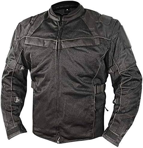 Photo 1 of Xelement XS8160 Men's 'Shadow' All Season Black Tri-Tex and Mesh Jacket with X-Armor Protection - 3X-Large
