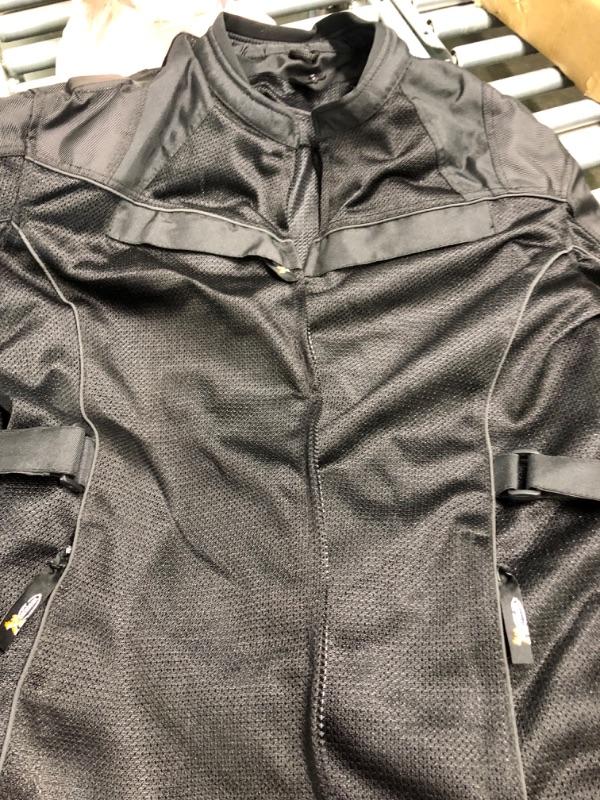 Photo 4 of Xelement XS8160 Men's 'Shadow' All Season Black Tri-Tex and Mesh Jacket with X-Armor Protection - 3X-Large
