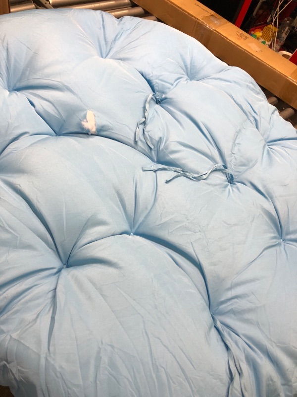 Photo 5 of  Home Papasan Cushion, 44 in x 44 in x 4 in, Sky Blue
