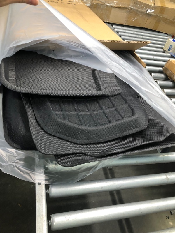 Photo 1 of CreeKT for Tesla Model 3 Floor Mats 2023 2022 2021, XPE All Weather Tesla 3 Mats Tesla Floor Mats Model 3 Trunk Mat Cargo Liners Front Rear Frunk Mats Full Set for Tesla Model 3 Accessories 2021-2023 2021 2022 2023 Model 3 Full Set Mats