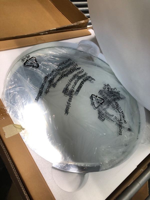 Photo 1 of MIRPLUS 24 Inch Round Bathroom Mirror,LED Light Bathroom Mirror for Wall,Adjustable Brightness Vanity Mirror,Classic Backlight Round Wall Mirror with Anti Fog,Smart Mirror for Bathroom/Bedroom/Hotel Round-3: 24''