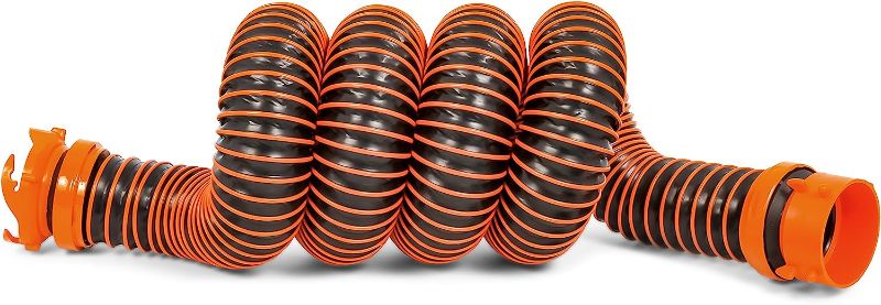 Photo 1 of Camco RhinoEXTREME 5-Foot Camper/RV Sewer Hose Kit | Features TPE Technology for Abrasion Resistance and Crush Protection | Includes Pre-Attached Rhino Swivel Fittings (39865)