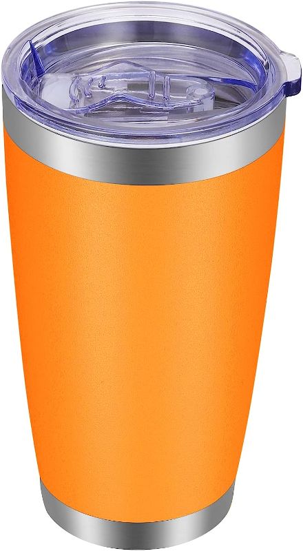 Photo 1 of 20oz Tumbler with Lid Stainless Steel Tumbler Cup Vacuum Insulated Double Wall Travel Coffee Mug Powder Coated Coffee Cup 
