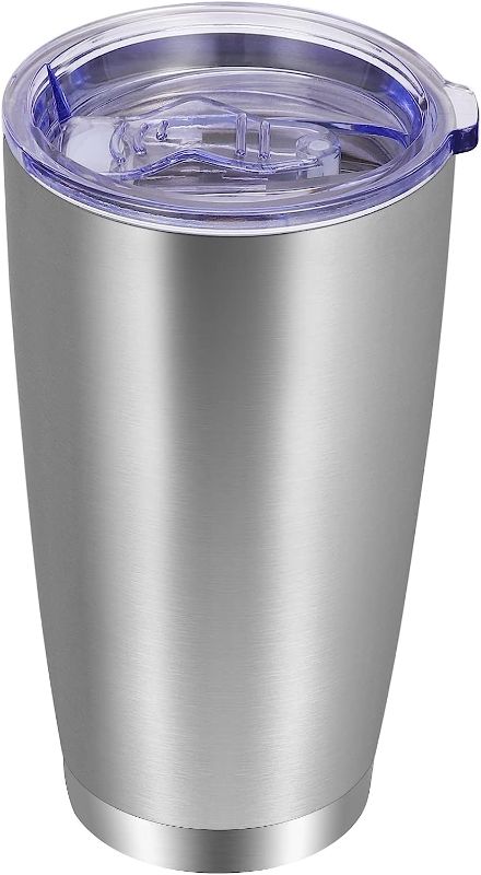 Photo 1 of 16Oz Tumbler with Lid Stainless Steel Tumbler Cup Vacuum Insulated Double Wall Travel Coffee Mug Powder Coated Coffee Cup BLUE
