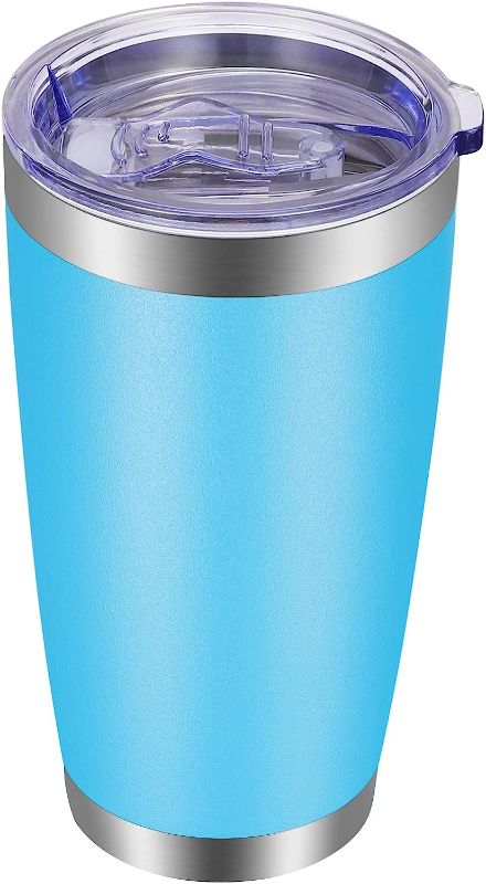 Photo 1 of 16Oz Tumbler with Lid Stainless Steel Tumbler Cup Vacuum Insulated Double Wall Travel Coffee Mug Powder Coated Coffee Cup 
