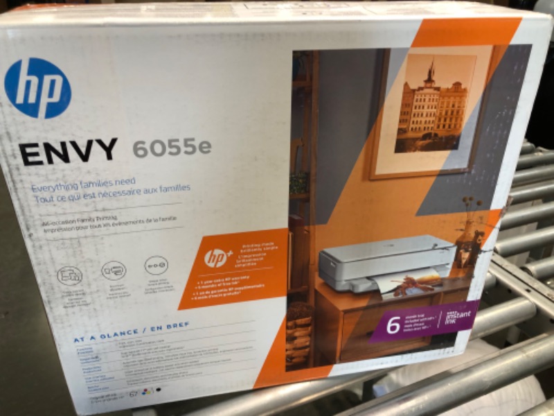 Photo 2 of ENVY 6055e Wireless Inkjet Printer with 6 months of Instant Ink Included with HP+ NEW!!
