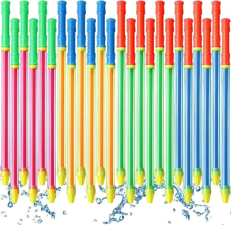Photo 1 of 22.4 Inch Crayon Water Guns Water Tube Squirters Water Suction Gun Water Shooter Beach and Pool Toys Squirt Guns for Summer Poor Party Water Game
