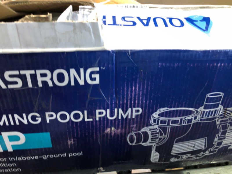 Photo 2 of Aquastrong 2 HP In/Above Ground Single Speed Pool Pump, 115V, 8917GPH, High Flow, Powerful Self Primming Swimming Pool Pumps with Filter Basket