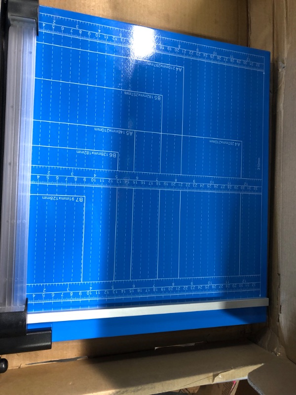 Photo 1 of HFS (R) 12” A4 Paper Cutter Multi-Purpose Trimmer for Copper Sheet, Leather, Plastic Sheet, Iron Sheet, Non-Woven Fabric 12 Sheets 80-Gram Paper Vinyl Cutter