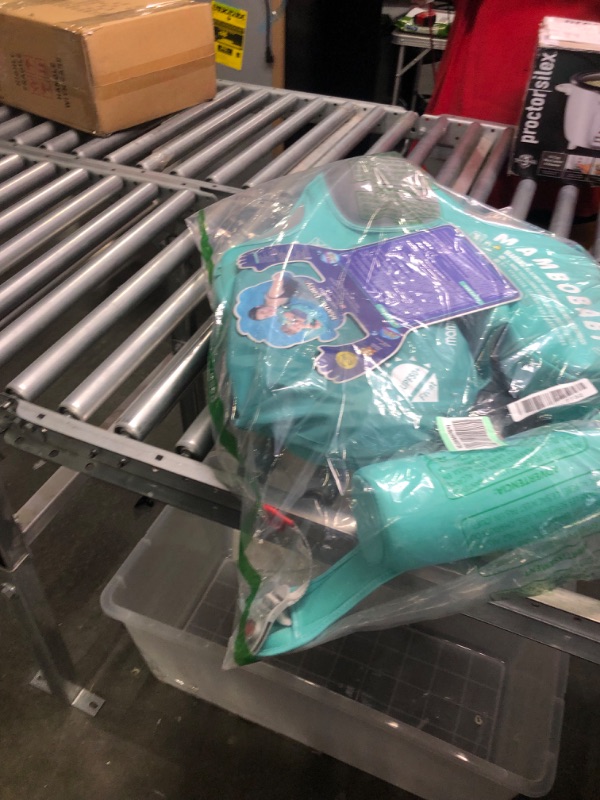 Photo 1 of  Newest Non Inflatable Baby Float Size Improved Add Tail Avoid Flip Over Swim Trainer Solid Infant Pool Float with Canopy UPF 50+ Swim Ring