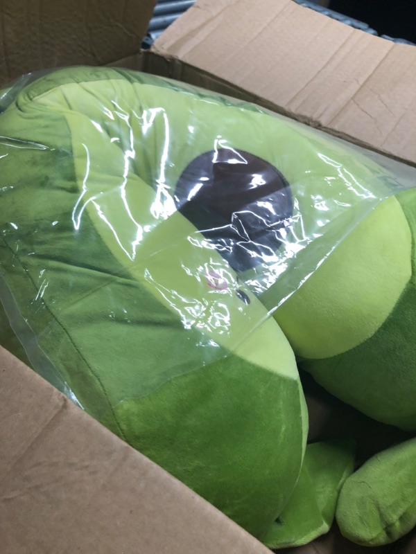 Photo 3 of XICHEN 27 Inch Green Large Simulation Avocado Plush Toy Doll Sleeping Pillow Doll Doll, Holiday Warm Gift Plush Toy Pillows (Seated-35Inch)