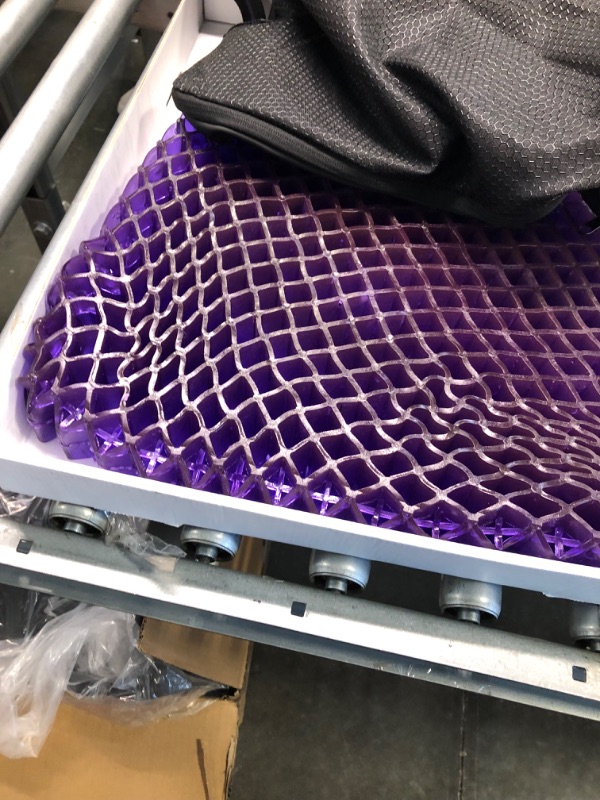 Photo 3 of Purple Royal Seat Cushion - Seat Cushion for The Car Or Office Chair - Temperature Neutral Grid