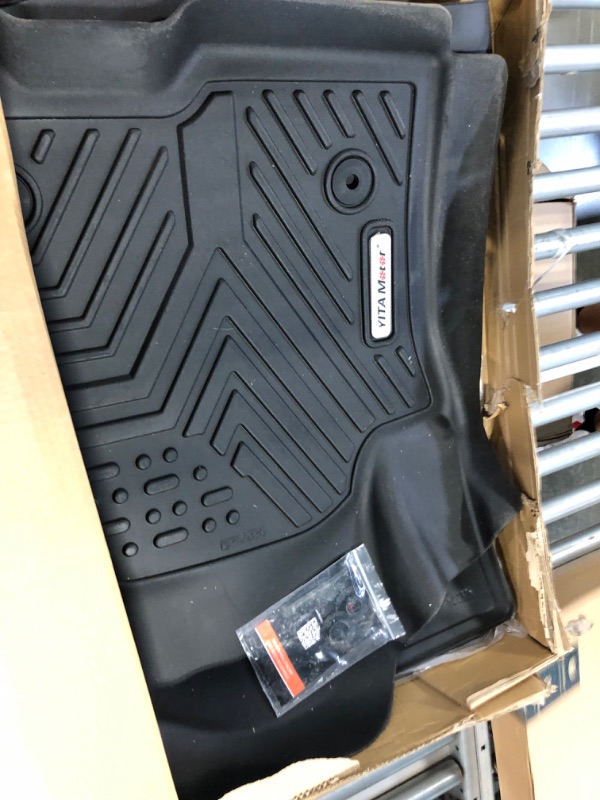 Photo 3 of YITAMOTOR 3 Rows Floor Mats Compatible with 2021-2023 Chevrolet Tahoe/GMC Yukon/Cadillac Escalade with 2nd Row Bucket Seats, Custom Fit Black TPE Floor Liners 1st & 2nd 3rd Row All-Weather Protection 2021-2023 Bucket Seat