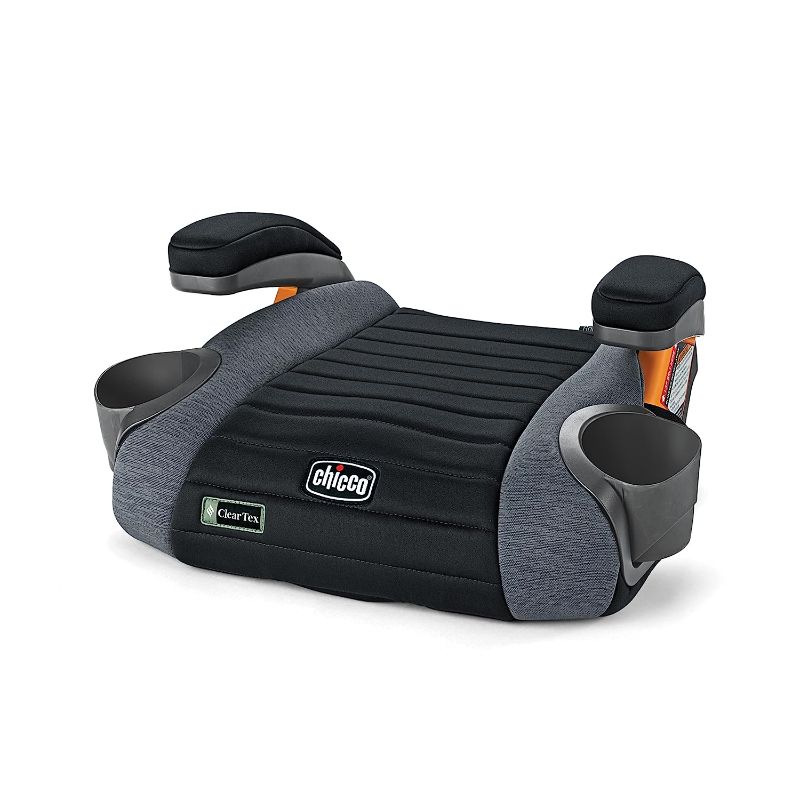 Photo 1 of Chicco GoFit ClearTex Backless Booster Car Seat - Shadow | Black Shadow GoFit with ClearTex No Chemicals