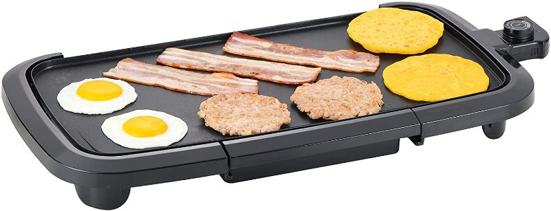 Photo 1 of Aoran Pancake Indoor Grill Electric 22 inch Extra Large Electric Griddle,Family sized Griddle Electric Non-stick for Pancakes,Burgers, Quesadillas,Breakfast, Lunch,Cast Aluminum Griddle JP-001D 1600W (NO PLUG)
