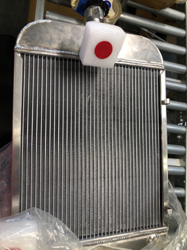 Photo 2 of CoolingSky 4 Row All Aluminum Radiator for 1930-1931 Ford Model A &1932 Model B with Chevy V8 Engine 28" Height 1935 1936 Hot Rod