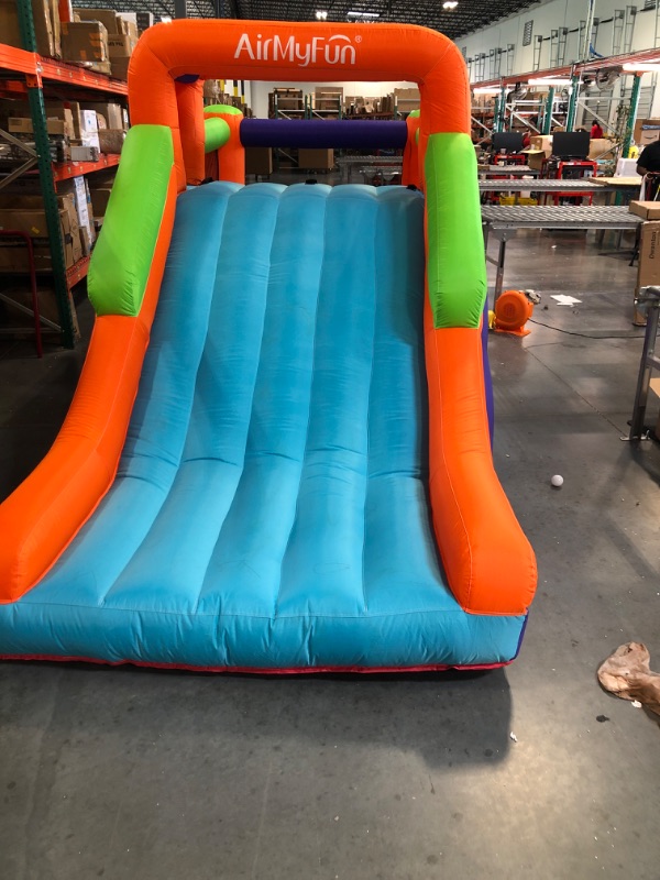 Photo 3 of AirMyFun Bounce House,Bouncing Slide,Jumping Slide House,Climbing Bouncy House,Castle Bounce House with Long Slide,with Air Blower for Kids Indoor and Outdoor Party