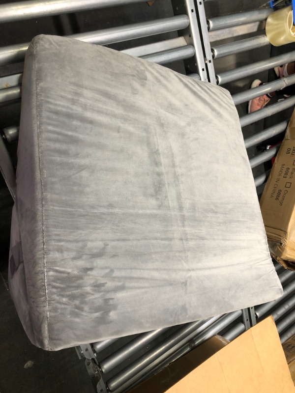 Photo 1 of 2 pc grey wedge pillow