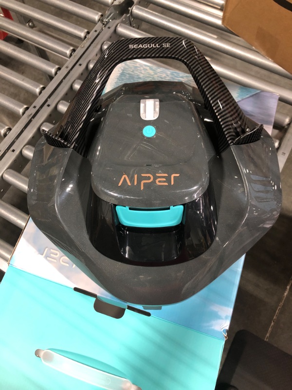 Photo 1 of (2023 Upgrade) AIPER Seagull SE Cordless Robotic Pool Cleaner, Pool Vacuum Lasts 90 Mins, LED Indicator, Self-Parking, Ideal for Above/In-Ground Flat Pools up to 40 Feet - Gray
