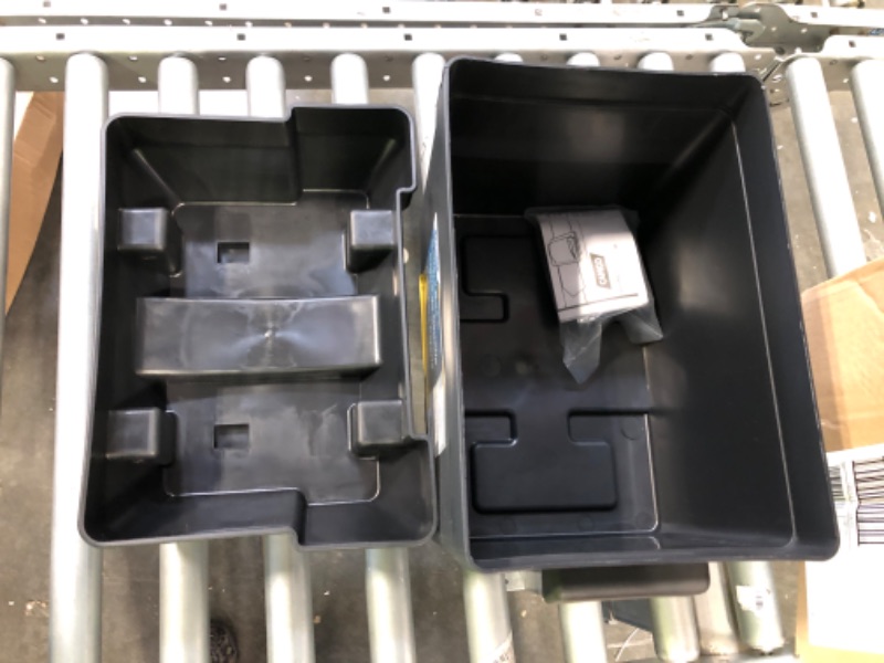 Photo 3 of Camco Heavy Duty Battery Box with Straps and Hardware - Group 24 |Safely Stores RV, Automotive, and Marine Batteries |Durable Anti-Corrosion Material | Measures 7-1/4" x 10-3/4" x 8" | (55363) Frustration Free Packaging Regular Battery Box