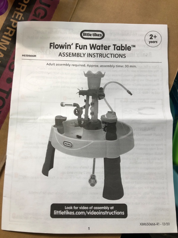 Photo 1 of Little Tikes Flowin' Fun Water Table with 13 Interchangeable Pipes