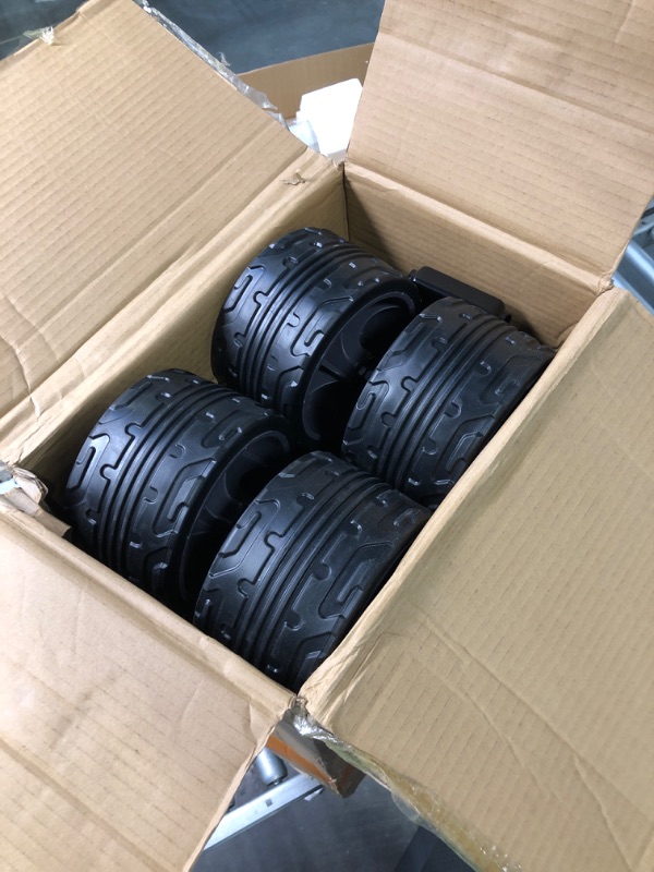 Photo 1 of Sekey Collapsible Foldable Wagon with Big All-Terrain Beach Wheels, Heavy Duty Folding Utility Garden Cart with 220lbs Weight Capacity and Drink Holders. Black Black Widen Wheels