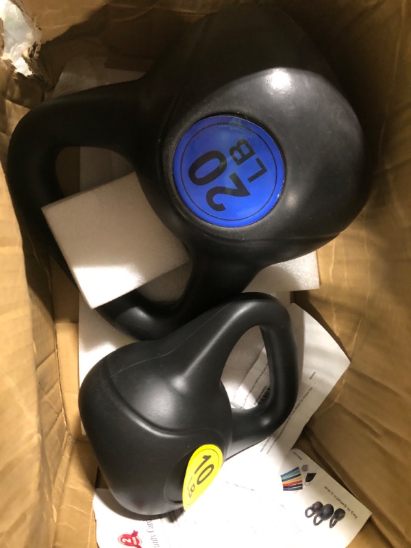 Photo 4 of BalanceFrom Wide Grip Kettlebell Exercise Fitness Weight Set Set of 3: 10, 15, 20 lbs