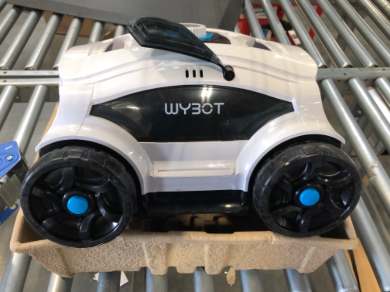 Photo 3 of WYBOT Futuristic Cordless Robotic Pool Cleaner, Lasts 130Mins, Dirt Detect Technology 3.0, Pool Vacuum for Above/In Ground Pools, Strong Suction, LED Indicator, Ideal for Pools Up to 1300 Sq.ft
