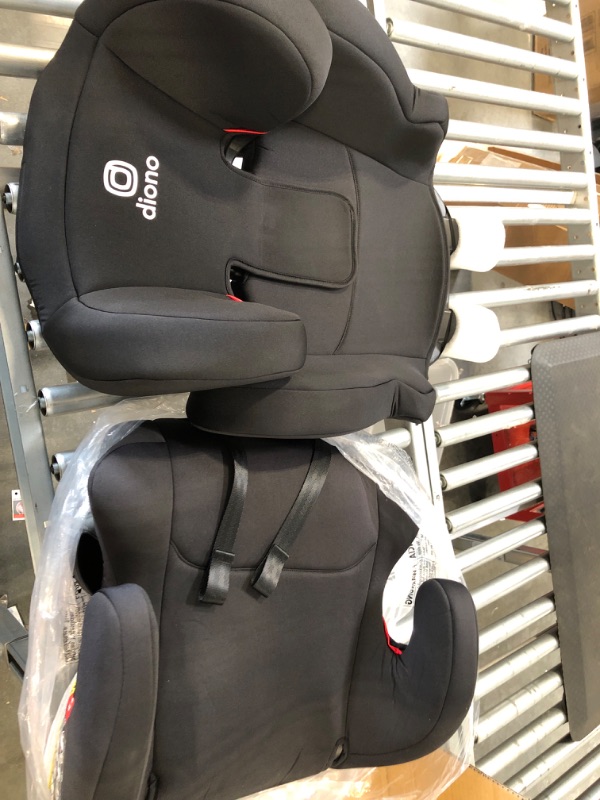 Photo 3 of Diono Cambria 2 XL 2022, Dual Latch Connectors, 2-in-1 Belt Positioning Booster Seat, High-Back to Backless Booster with Space and Room to Grow, 8 Years 1 Booster Seat, Black NEW! Black