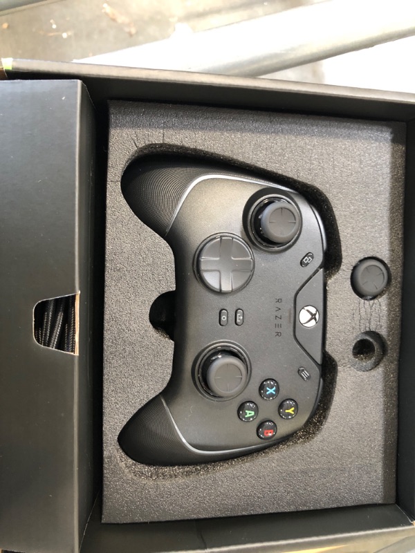 Photo 1 of Razer Wolverine V2 Chroma Wired Gaming Pro Controller for Xbox Series X|S, Xbox One, PC: RGB Lighting - Remappable Buttons & Triggers - Mecha-Tactile Buttons & D-Pad - Trigger Stop-Switches - Black Black Controller Wolverine V2 Chroma