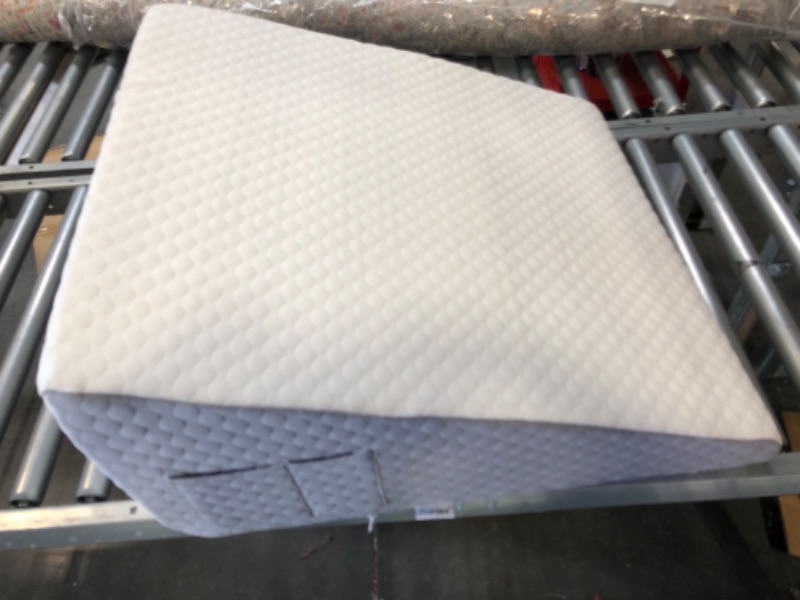 Photo 1 of Forias Wedge Pillows 12" Bed Wedge Pillow for Sleeping Acid Reflux After Surgery Triangle Pillow Wedge for Sleeping Gerd Snoring, Air Layer Wedge Cover|Memory Foam Top
