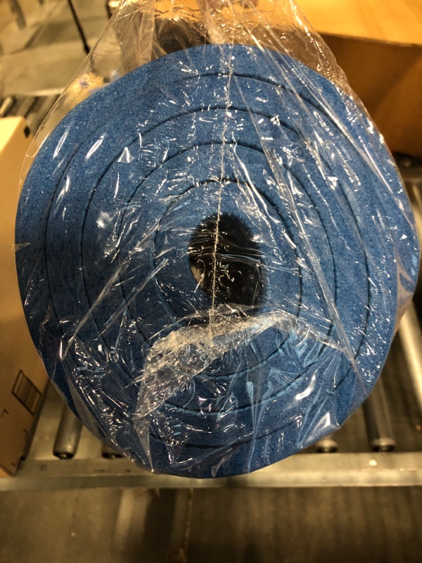 Photo 1 of Extra Thick Yoga Mat Collection - Non Slip Comfort Foam, Durable Exercise Mat For Fitness, Pilates and Workout With Carrying Strap By Wakeman Fitness BLUE