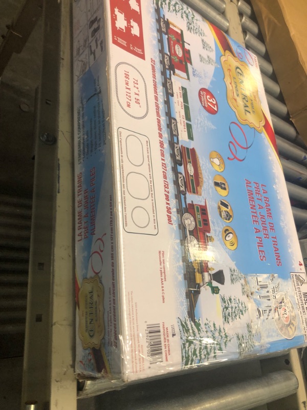 Photo 1 of Lionel North Pole Central Battery-Powered Train Set with Remote + Inner Loop Track Expansion Pack Complete Set + Expansion Track (Inner Loop)