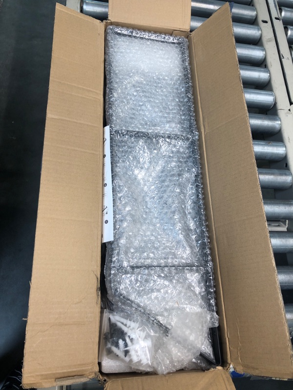 Photo 1 of Mkono Floating Wall Shelf 3 Tier 23.5 Inch Rustic Wood Hanging Book Shelf Bathroom Mounted Shelving Storage Display Shelves for Living Room Bedroom Kitchen Office Brown 23.5"