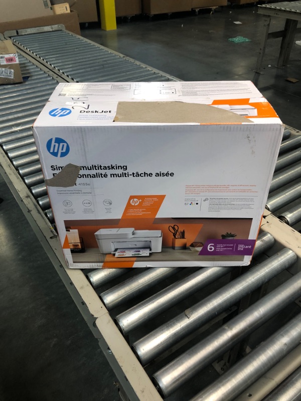 Photo 2 of HP DeskJet 4155e Wireless Color All-in-One Printer & 67XL Tri-Color High-Yield Ink Cartridge | 3YM58AN & 67XL Black High-Yield Ink Cartridge | 3YM57AN Printer + Tri-color Ink + Black Ink