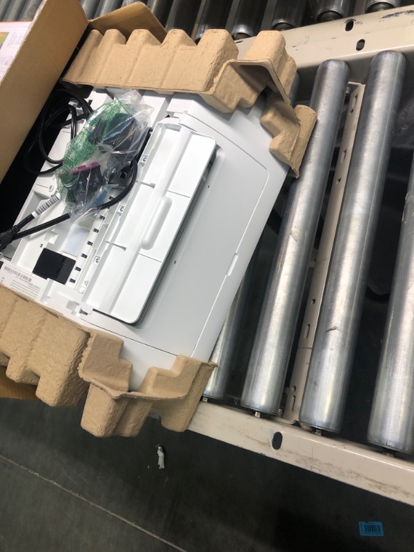Photo 1 of HP DeskJet 2755e Wireless Color All-in-One Printer with bonus 6 months Instant Ink (26K67A), white