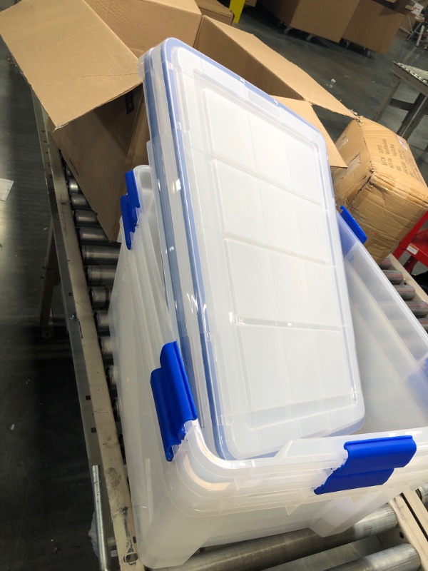 Photo 1 of 3 pack clear 21x14 storage bins