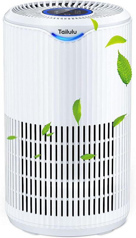 Photo 2 of Air Purifier for Bedroom, H13 True HEPA Air Purifier for Home Large Room Up to 1722ft², with Night Light, Sleep Mode for Allergies Pets Dust Smoke Pollen Dander Hair Smell and Dog Odor Ice-Blue