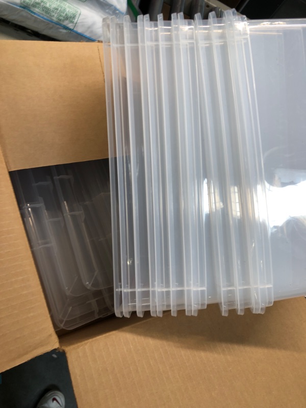 Photo 1 of 12 pack of 13x5 clear containers 