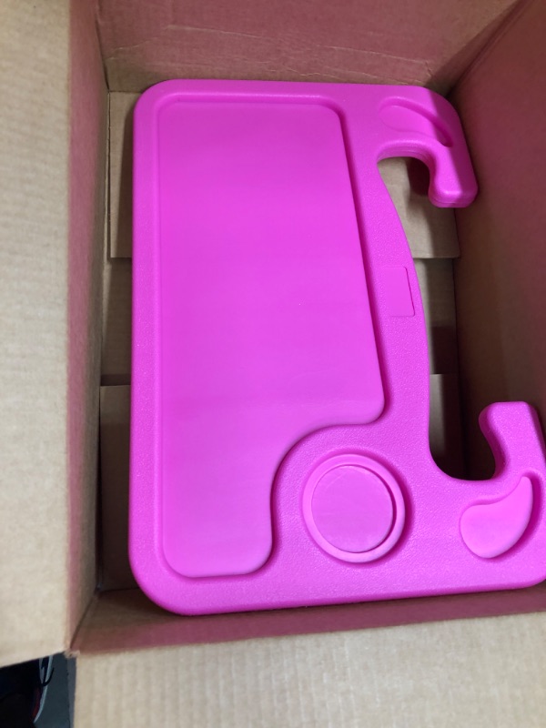 Photo 3 of Steering Wheel Tray,Car Desk for Writing,Laptop,Tablet,iPad or Notebook with Pen Slot,Food Eating Table Trays,Fit Most Vehicle Steering Wheels(Pink)