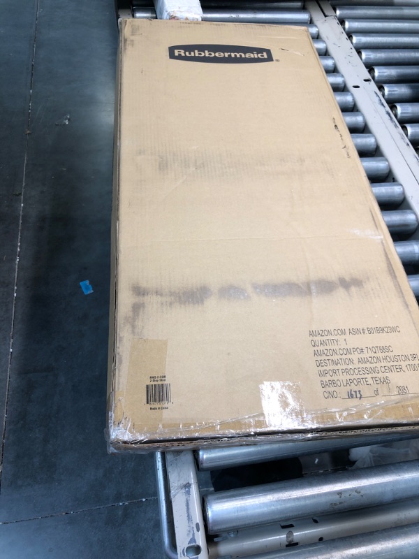 Photo 1 of Rubbermaid RMS-2 2-Step Steel Step Stool, 225-pound Capacity, White & Command Picture Hanging Strips Heavy Duty, Holds 16 lbs, White 14 Pairs 2-Step Stool + Hanging Strips