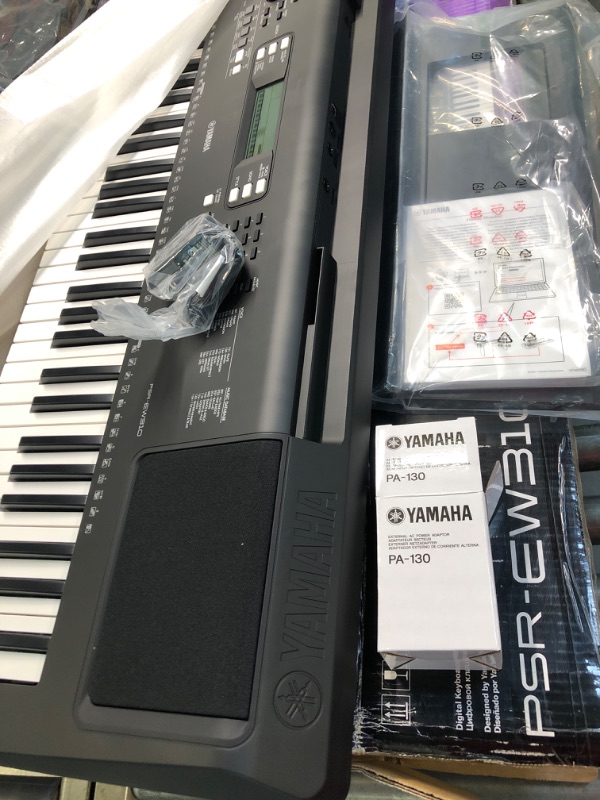 Photo 3 of Yamaha PSREW310 76-Key Touch Sensitive Portable Keyboard with PA130 Power Adapter
