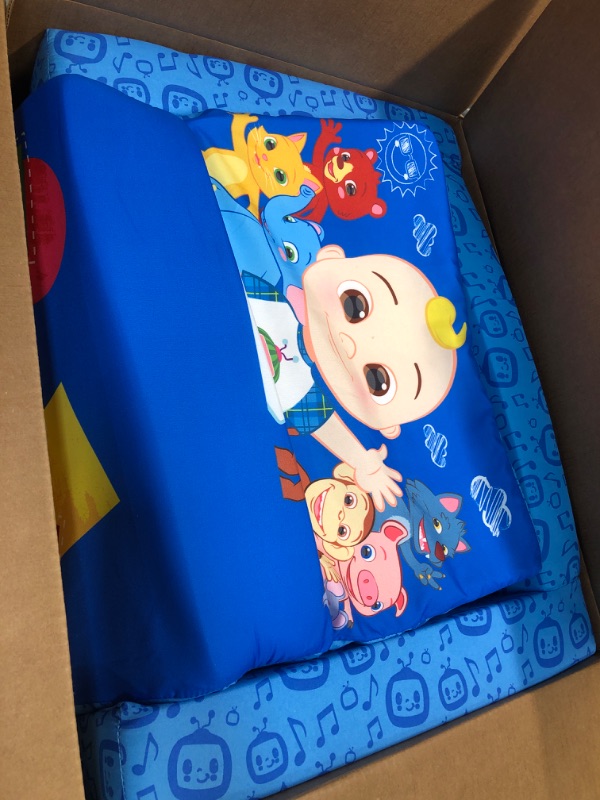Photo 1 of CoComelon Cozee Flip-Out Chair - 2-in-1 Convertible Sofa to Lounger for Kids by Delta Children
