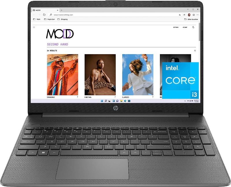 Photo 1 of HP 15 inch Laptop, FHD Display, Intel Core i3-1215U, 8 GB RAM, 128 GB SSD, Intel UHD Graphics, Windows 11 Home in S Mode,